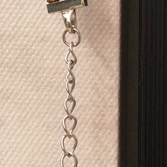 NWOT Sterling Silver White Topaz & Citrine Bracelet - Picture 9 of 12